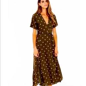 Faithfull The Brand Leila Polka Dot Wrap Dress ☀️